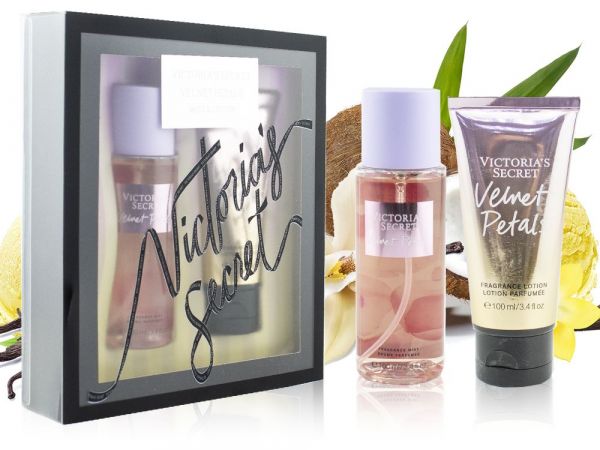 Gift set Victoria's Secret Velvet Petals Mist+Lotion, 100+100 ml
